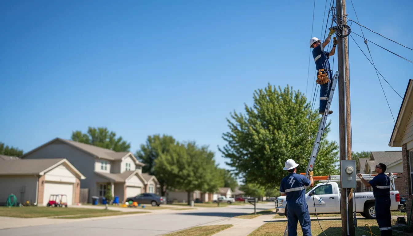 Residential electrician providing installation services in Le Mars, IA